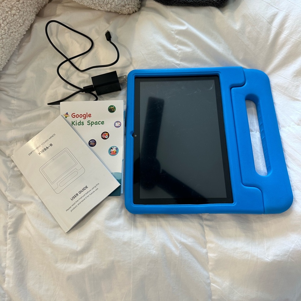 Kids Blue Tablet with Protective Case-Brand New